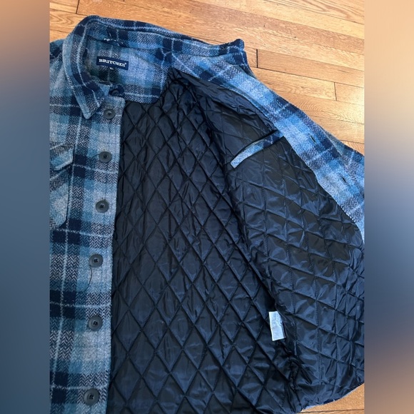 Britches Plaid Blue Jacket Shacket - Size XL - Picture 7 of 9